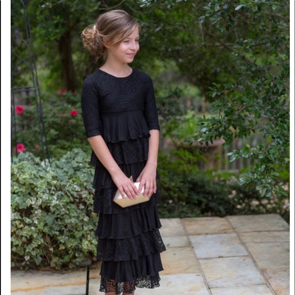 Dreaming in Vintage Navy Girls Dress